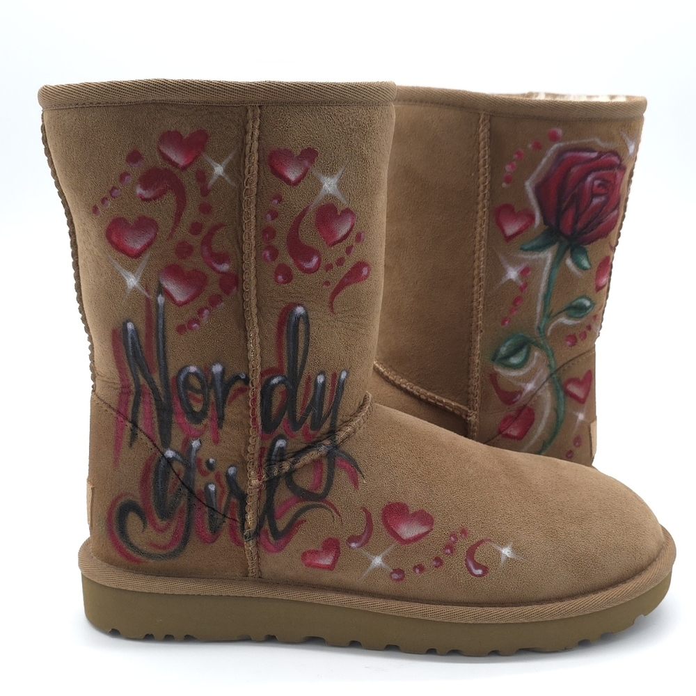 UGG woman’s Classic Short II Boot Custom Chestnut